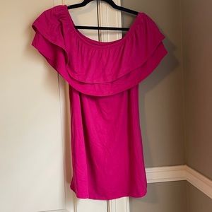 Pink off-shoulder top